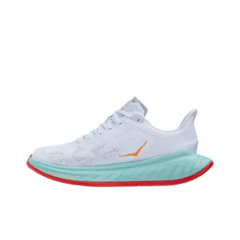 HOKA ONE ONE Carbon X 2 White Blazing Orange Women's