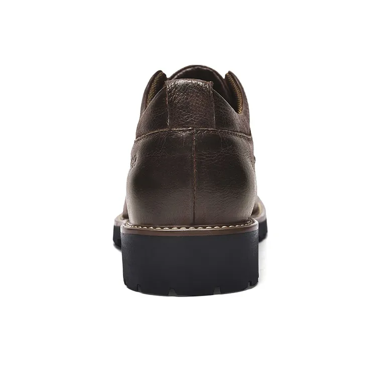 Jeep Dress Shoes Unisex Low-Top Dark Brown-4