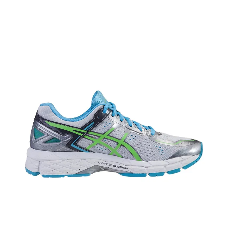 Asics Gel-Kayano 22 Slip-Resistant Low-Top Running Shoes Women's White Silver-1