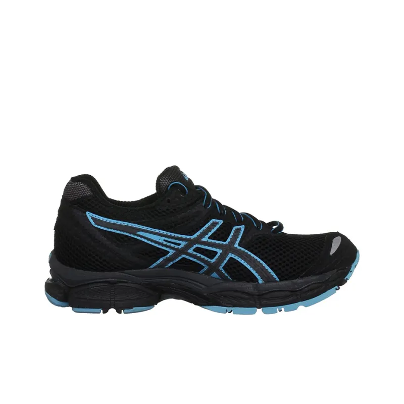 Asics Gel-Cumulus 14 Wear-Resistant Low-Top Running Shoes Women's Black Blue-1