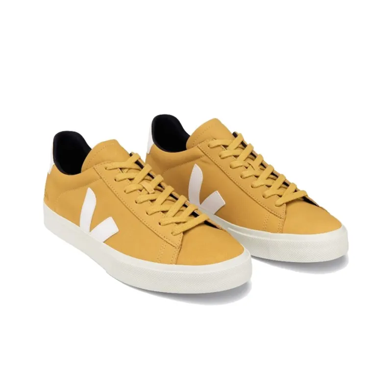 VEJA Campo Nubuck Lace Up 'Mustard Yellow White'-3