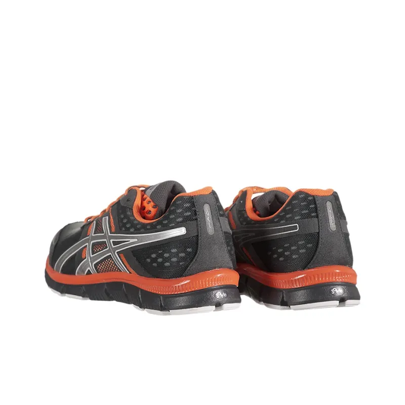 Asics Gel-Blur33 Wear-Resistant Low-Top Running Shoes Men's Black Orange Silver-2