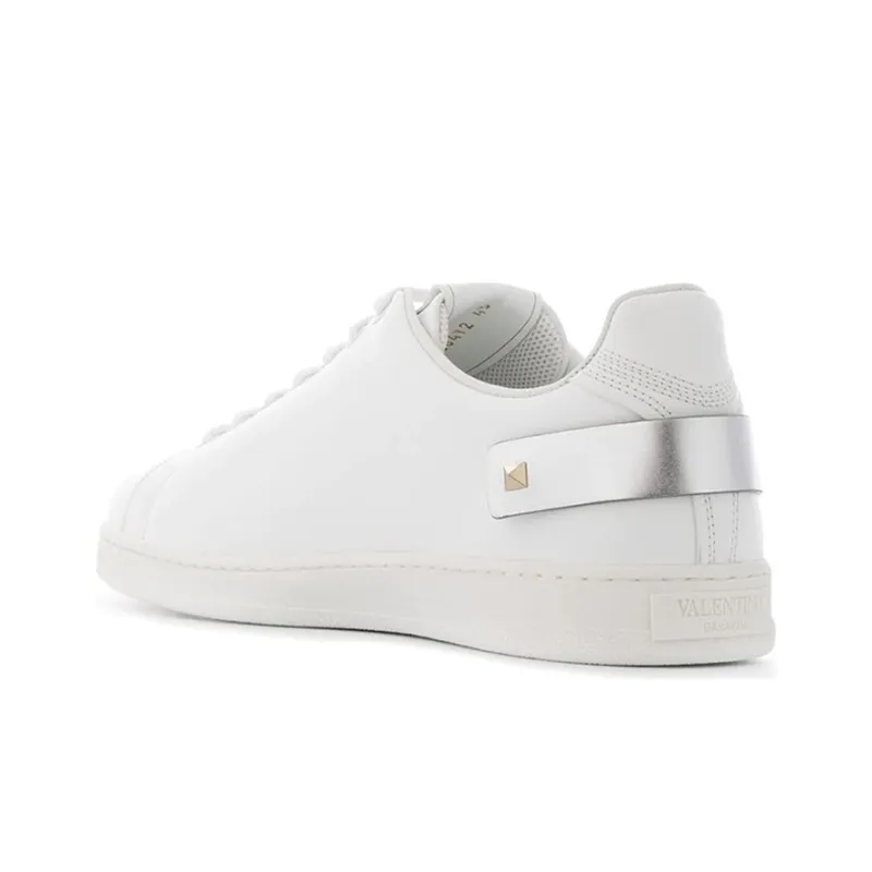 Valentino Backnet Low Top Stylish Skateboarding Shoes Men's White-2