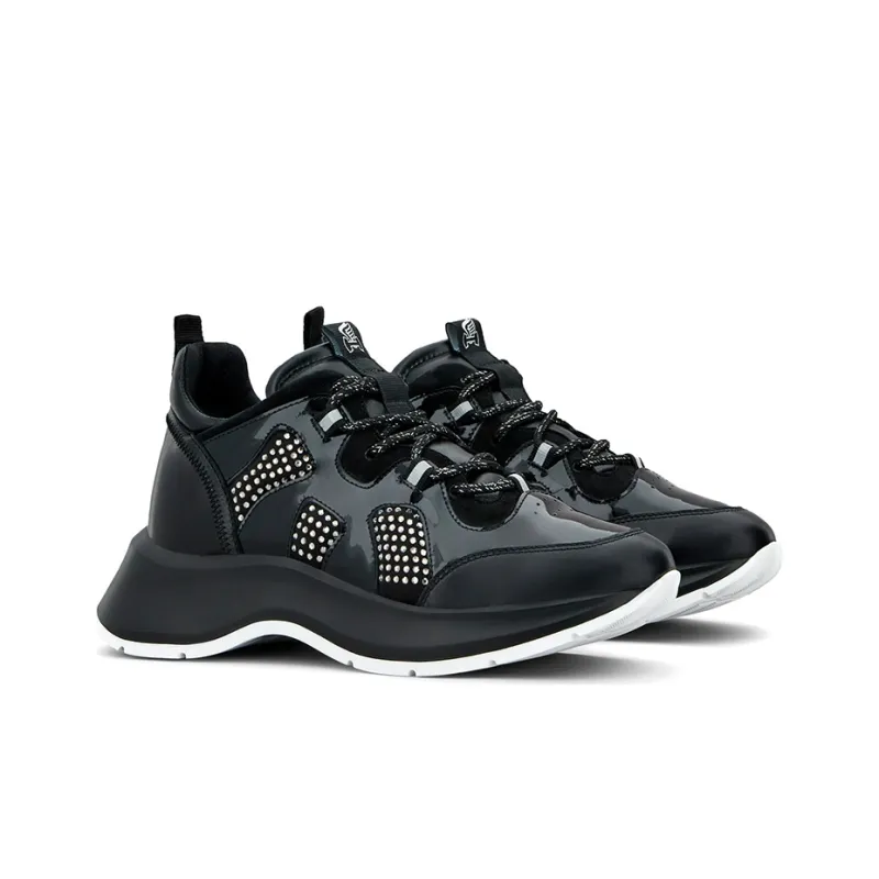 HOGAN Cushioning, Slip Resistant, Abrasion Resistant Coverage Low Top Casual Shoes Women's Black-2