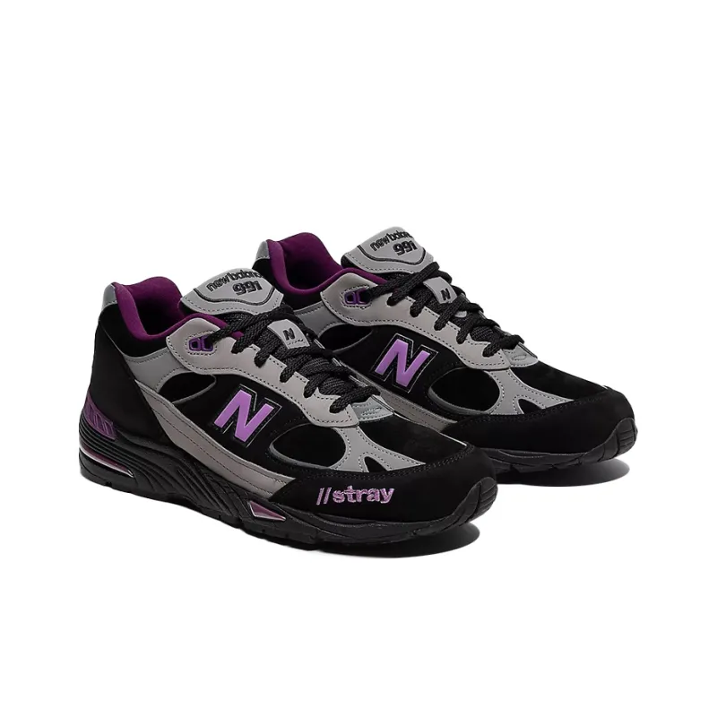 New Balance 991 Stray Rats Black Women's-2