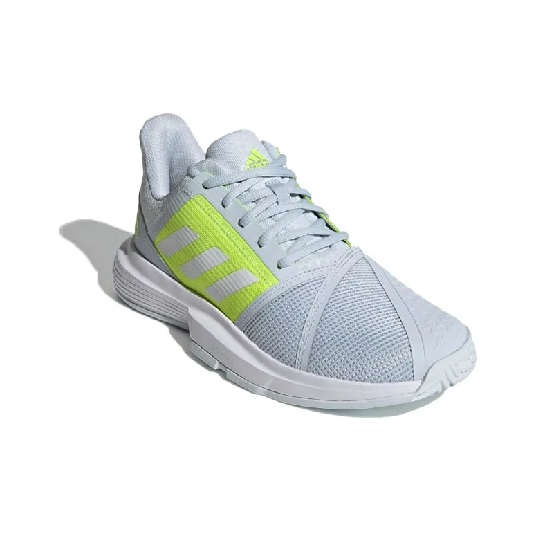 Adidas CourtJam Bounce 'Halo Blue Solar Yellow' Women's-2