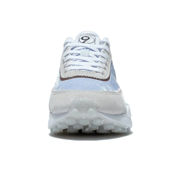 LiNing Square Durable Breathable Low-Top Sports Casual Shoes Women's Gray Blue-4