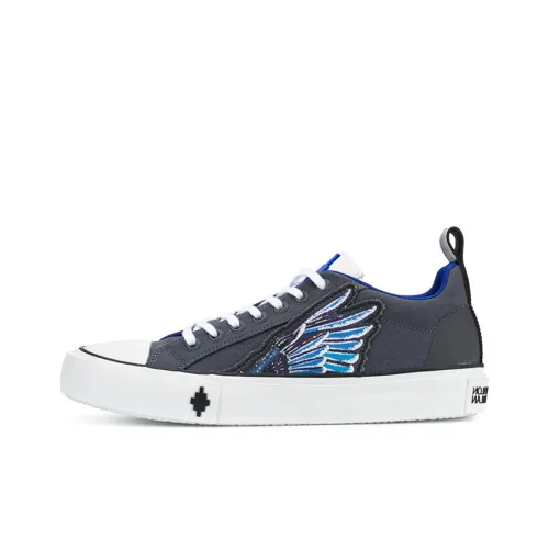 Marcelo Burlon Burlon Canvas Shoes Men Low-Top Dark Gray