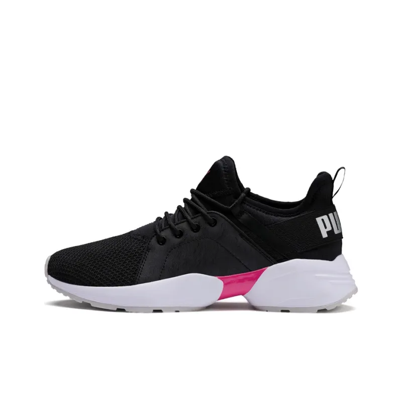 PUMA Sirena Cushioning Wear-Resistant Low-Top Running Shoes Women's Black Pink White-0