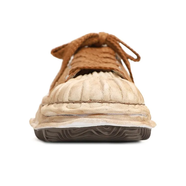 MIHARA YASUHIRO Blakey Dissolve Shoes Low Top Stylish Skateboarding Shoes Men's Brown Vintage Version-3