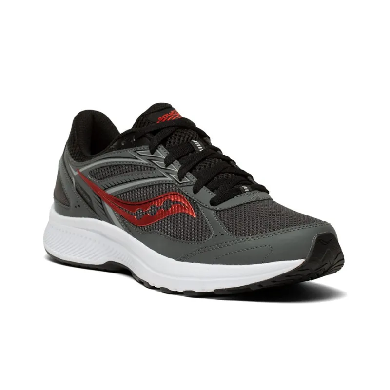 Saucony Cohesion 14 Cushioning Anti Slip And Wear Resistant Low Top Running Shoes Men's Gray Black Standard M-2