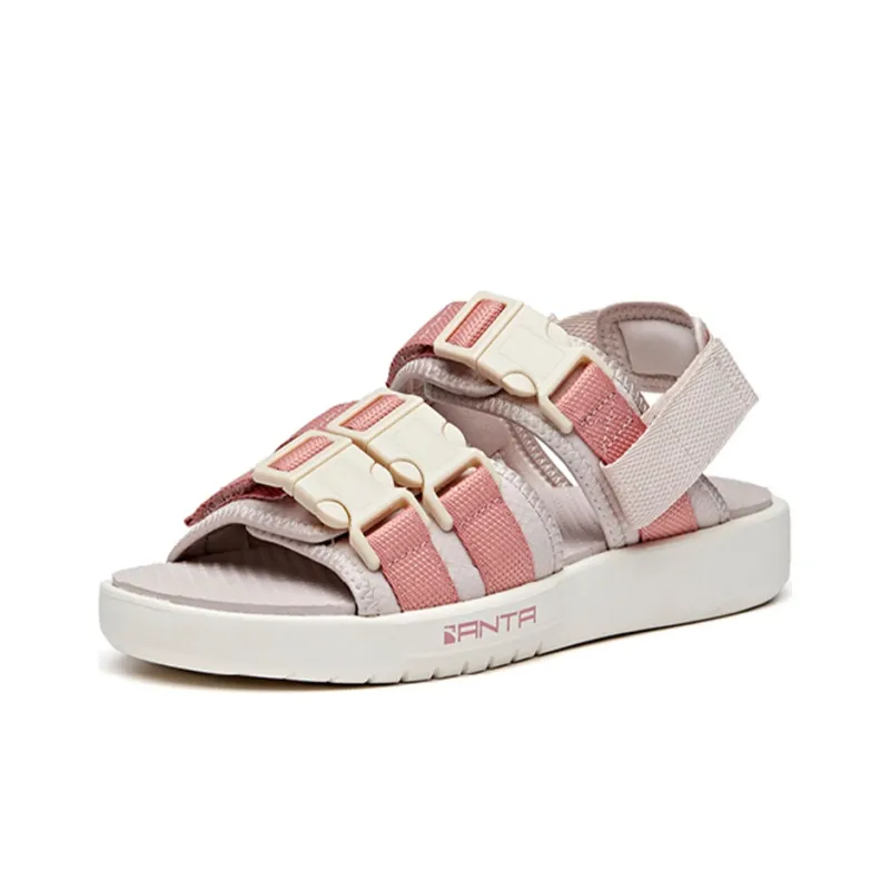 Anta Life Collection Beach Sandals Women's Gray Pink-2