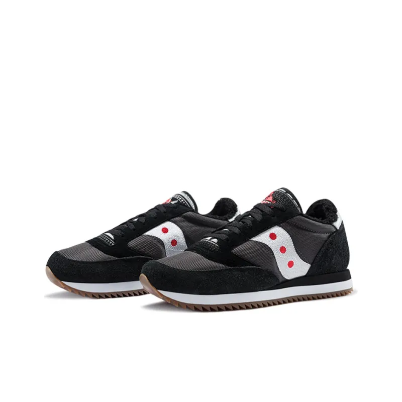 Saucony Jazz Original Running Shoes Men Low Top Black White Red-2