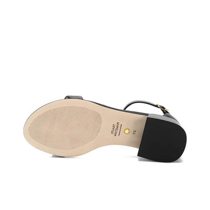 Stuart Weitzman/SW One Strap Sandals Women's Black-5
