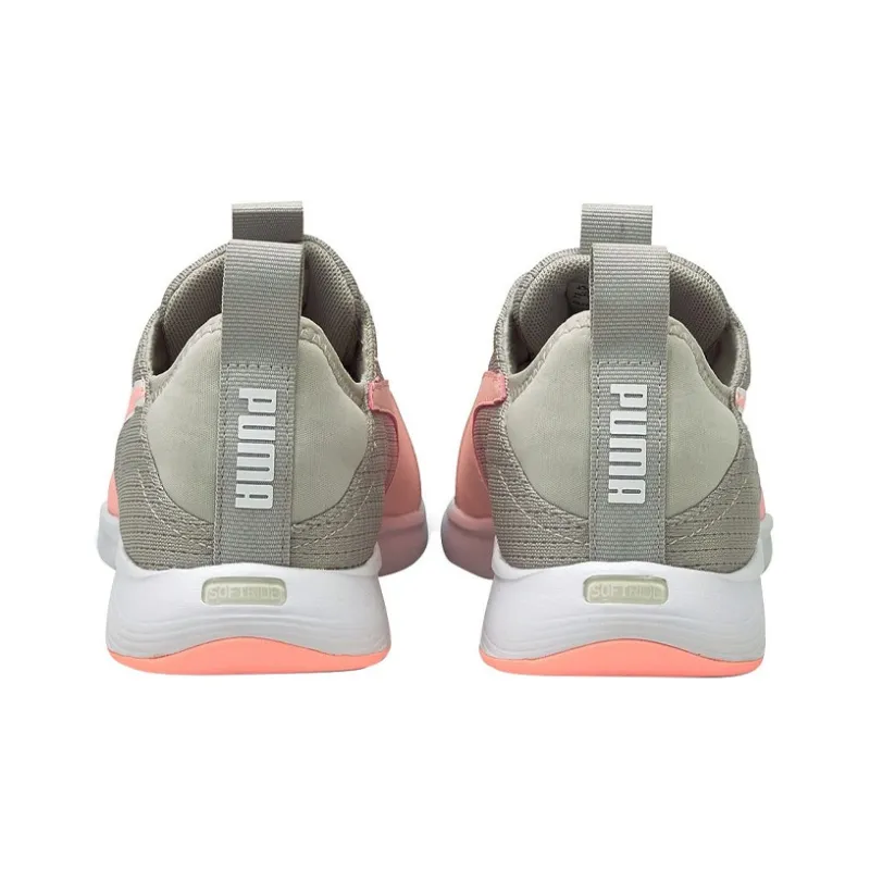 PUMA Axelion LS Wear-Resistant Breathable Cushioning Lightweight Mid-Top Running Shoes Women's Gray Pink-3