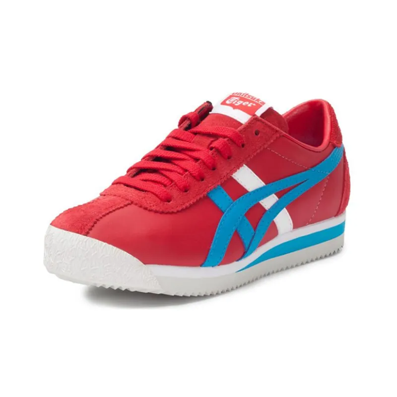 Onitsuka Tiger Corsair Abrasion Resistant Low Top Casual Shoes Unisex Red Blue White-2