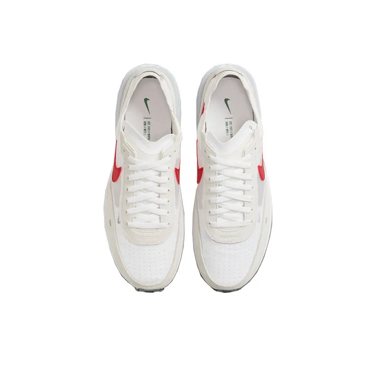 Nike Waffle One White Noble Green Metallic Silver University Red-2