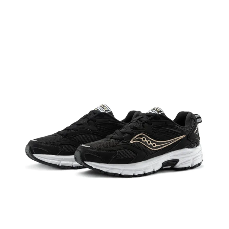 Saucony Cohesion 9 Classic Cushioning Anti Slip Wear Resistant Breathability Low Top Running Shoes Women's Black-2