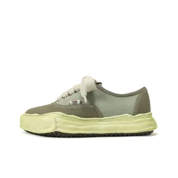 Maison MIHARA YASUHIRO Baker OG Sole Over Dyed Canvas Low Green
