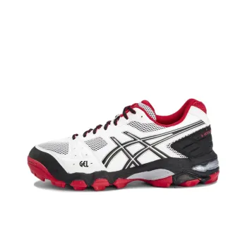 Asics Gel-Blackheath 4 Anti-Slip Wear-Resistant Low-Top Running Shoes Men's White Black Red