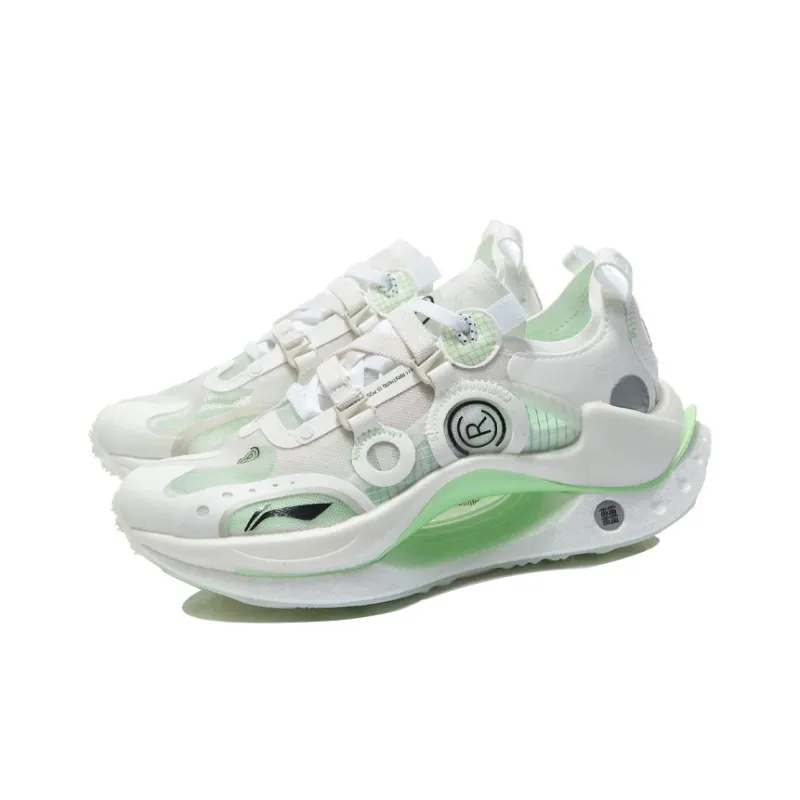 LiNing Jueying CRC Running Shoes Women's Low Top Mist White-1