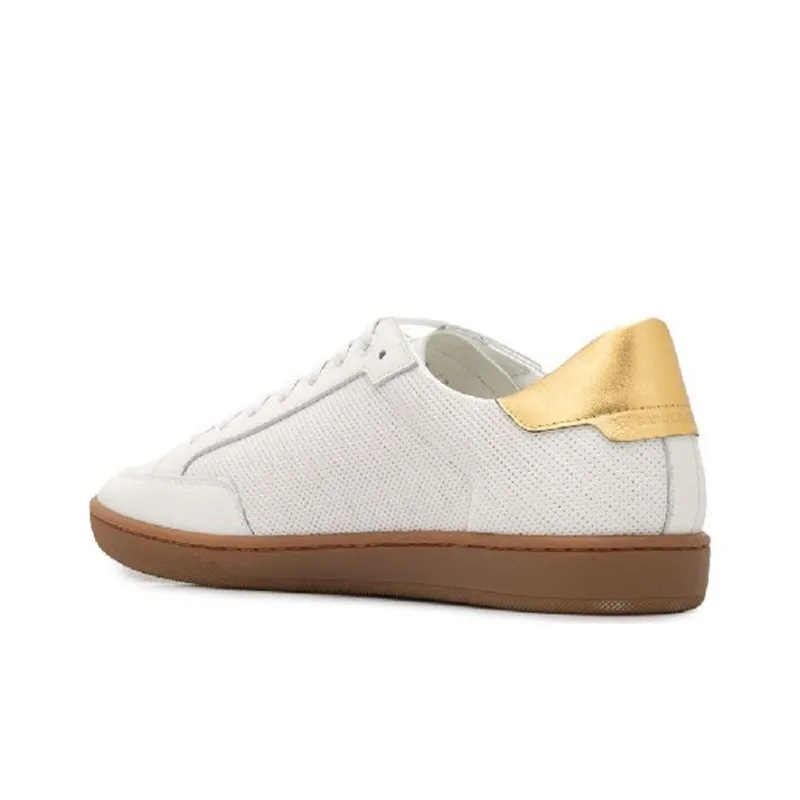 SAINT LAURENT Yves Low-Top Stylish Skateboarding Shoes Men's White Vintage Version-3