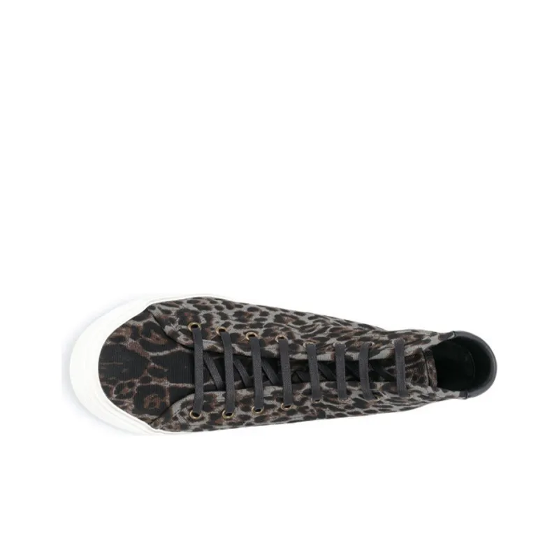SAINT LAURENT High Top Stylish Skateboarding Shoes Men's Leopard Print-3