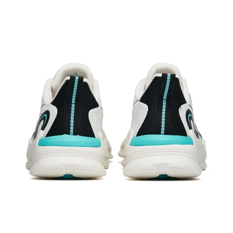 Anta Running Collection Cushioning Anti Slip Wear Resistant Breathability Low Top Running Shoes Men's White Black-3