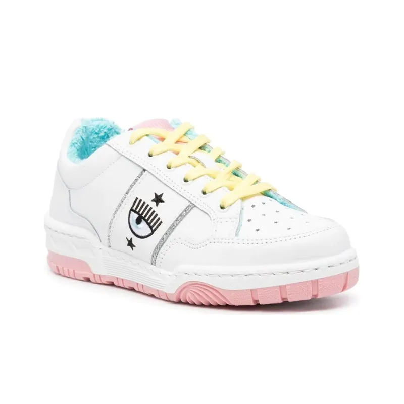 CHIARA FERRAGNI Stylish Skateboarding Shoes Women's White-2