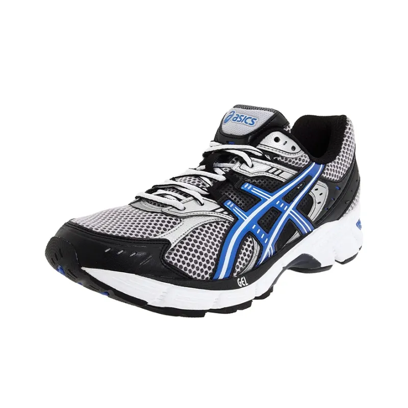 Asics Gel-Equation Wear-Resistant Low-Top Running Shoes Men's Black Blue-2