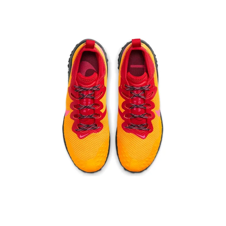 Nike Wildhorse 7 Cushioned Slip Resistant Breathable Coverage Low Top Running Shoes Men's Orange Red-3