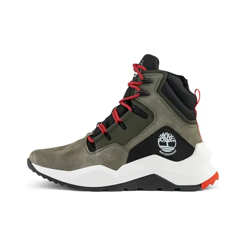 Timberland MADBURY Collection Hiking / Trekking Shoes Men High-Top Army Green/Black