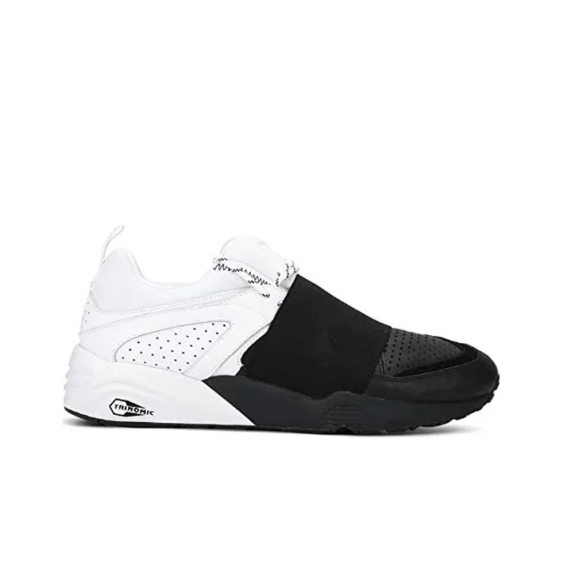 PUMA Blaze Of Glory Strap Colo Low-Top Running Shoes Unisex Black White-1