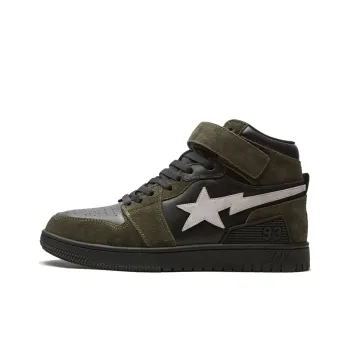 A BATHING APE A Bathing Bape Sk8 Court Sta Hi 'Olive Black'