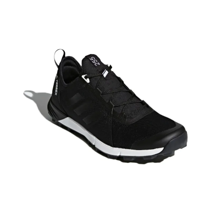 Adidas TERREX AGRAVIC SPEED Anti Slip Wear Resistant Low Top Hiking Shoes Men's Black White-2