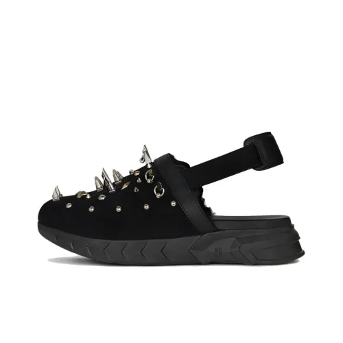 GIVENCHY Marshmallow Rubber Sole Wrap-toe Slippers Men's Black