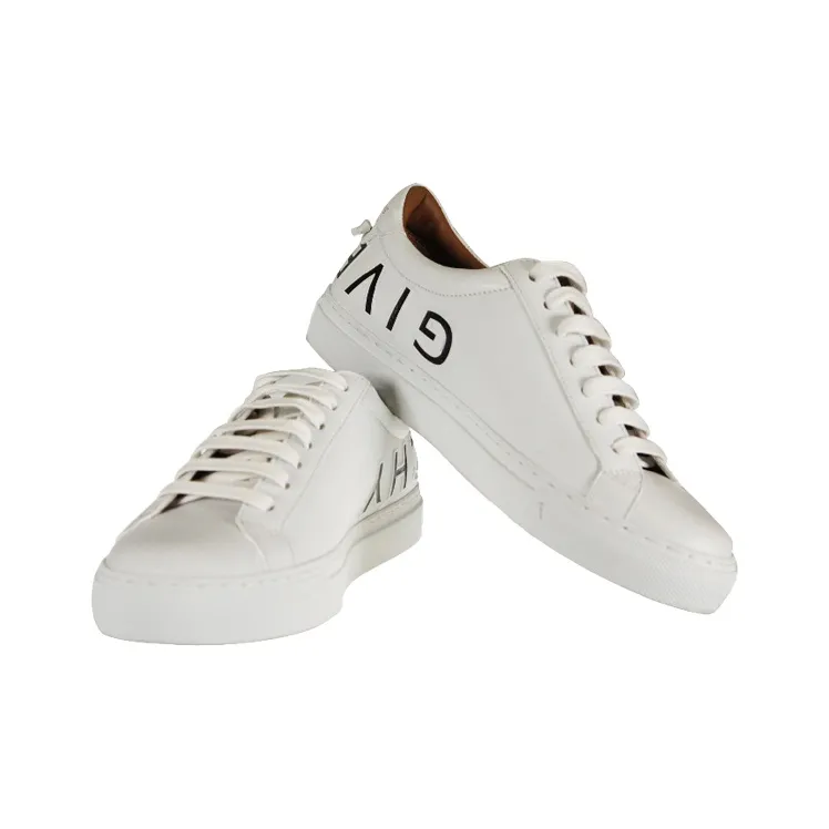 GIVENCHY Rubber Sole Logo Low Top Stylish Skateboarding Shoes Women's White Black-1
