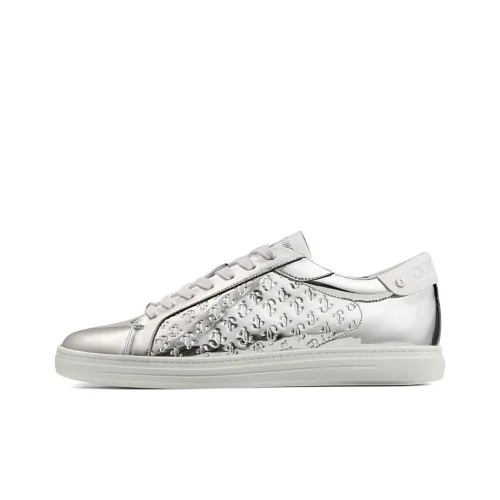 Jimmy Choo Rome/m Low Top Stylish Skateboarding Shoes Men's Silver
