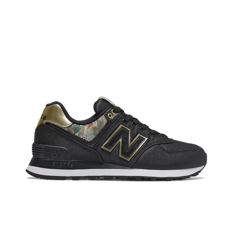New Balance 574 Series Gold 'Black Gold White' Women's-1