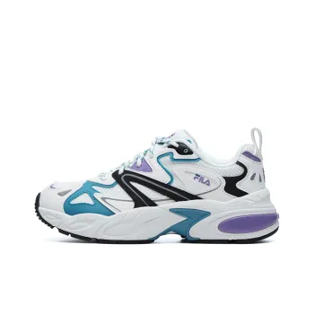 FILA Hertitage Low Top White/Purple Women's