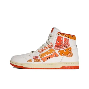 AMIRI Skel Top Hi Bandana White Orange