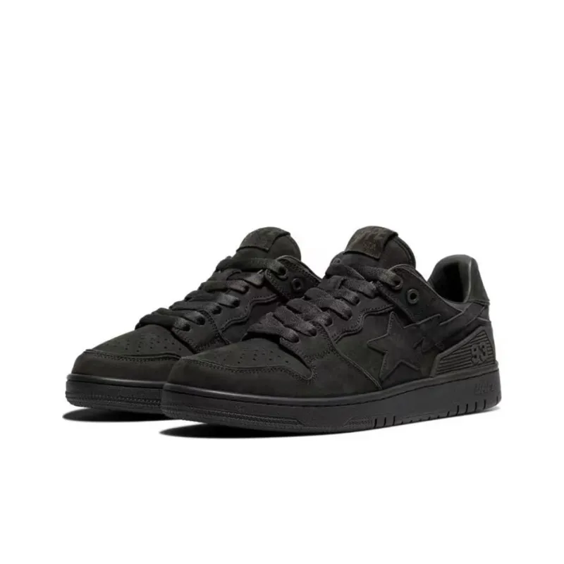 A BATHING APE SK8 STA URBAN FALL Stylish Skateboarding Shoes Men's Black-2