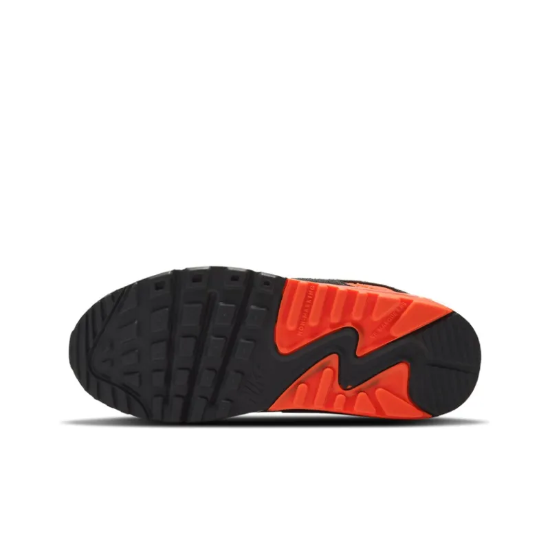 Nike Air Max 90 Leather 'Grey Bright Crimson' GS-5