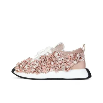 Giuseppe Zanotti/GZ Fero Cushioned Wear Resistant Lightweight Warm Low Top Casual Shoes Women's Gray Pink