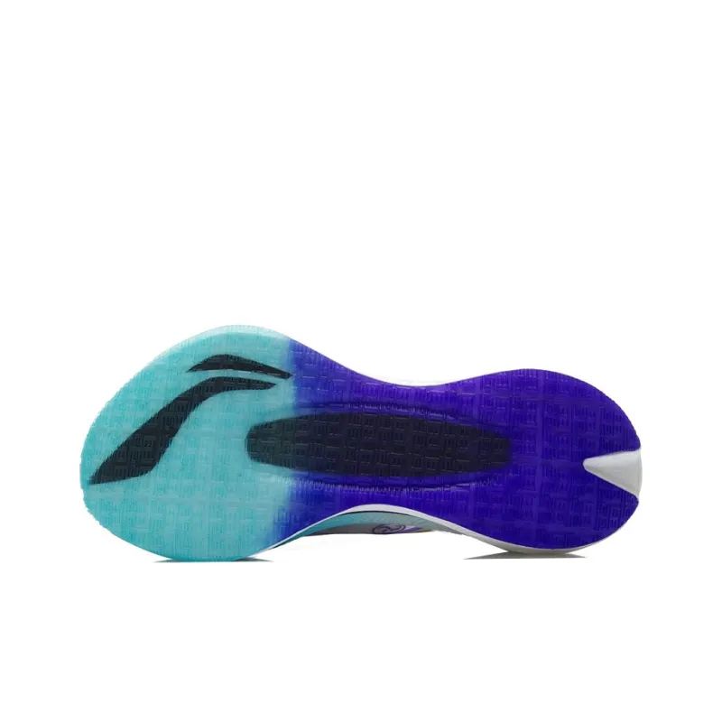 LINING DOPAMINE Running Shoes Men Low Top Standard White/Fluorescent Blue Purple-4