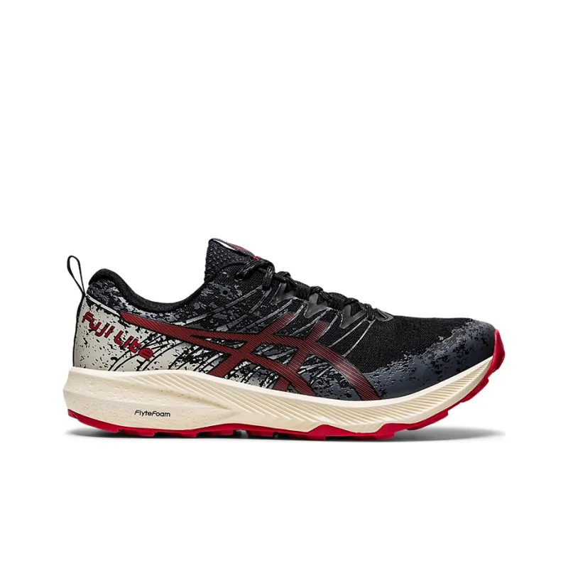 Asics Fuji Lite 2 Black Electric Red-1