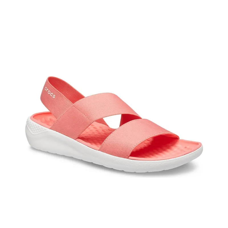 Crocs LiteRide Minimalistic Casual Sports Orange Sandals Women's-2
