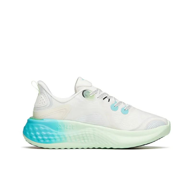 ANTA Running Collection Running Shoes Men Low Top Ivory White/Fluorescent Light Grass Green-1