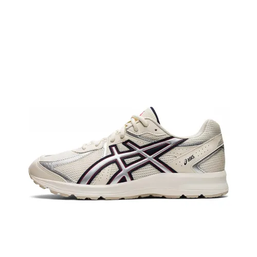 Asics JOG 100S Running Shoes Men Low-Top Off White/Silver