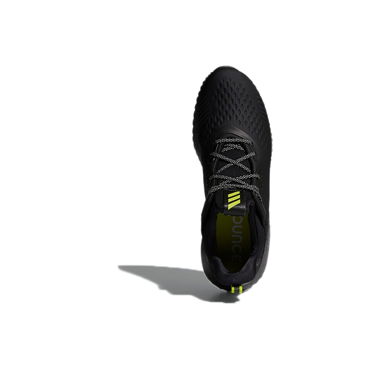 adidas Alphabounce Core Black Semi Solar Yellow